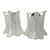 Glass Murano Glass Selle Sconces in Polished Kromo Metal Frame by Simoeng, Set of 2 For Sale - Image 7 of 12