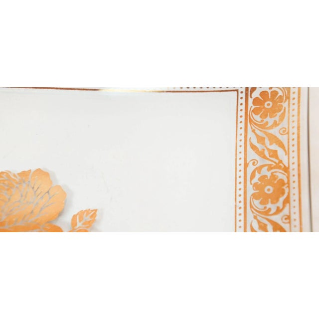 Glass Vintage Gold Leaf Glass Dish 1960's Georges Briard Style For Sale - Image 7 of 13