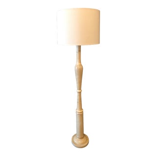French Art Deco Alabaster Floor Lamp For Sale