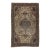 Antique Farahan Sarouk Rug, Handmade Oriental Rug, Ivory, Lt Blue Navy Very Fine For Sale