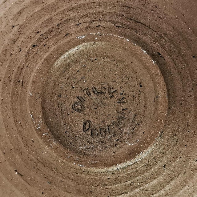 Modernist Ceramic Bowl with Handle by H. Ditlev. Denmark, 1960s For Sale - Image 9 of 10