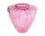 An oversized optic vase by Pilgrim Glass. The vase is in the Cranberry color and stands over 15 inches tall.