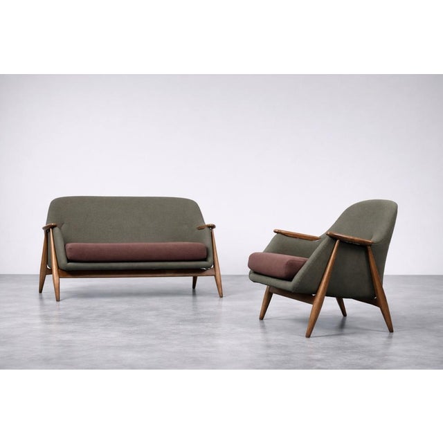 Mid-Century Modern Pallas Living Room Set by Svante Skogh for Asko, Finland, 1950s, Set of 2 For Sale - Image 18 of 18