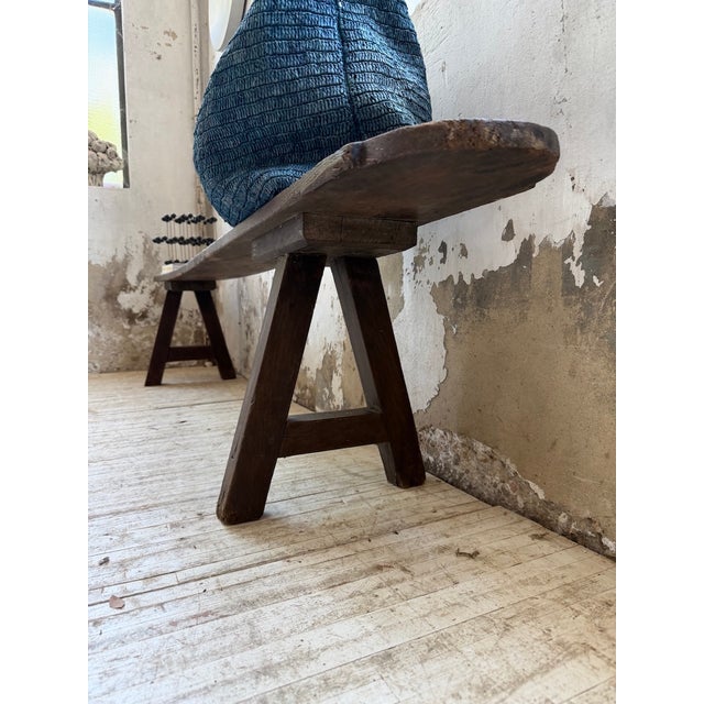 Oak Farm Bench, 1950s For Sale - Image 9 of 18