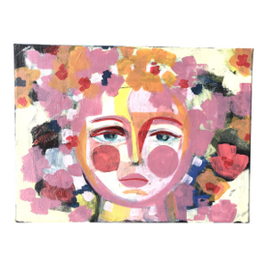 Contemporary Painting on Canvas by CL Auker, “Face of Primavera”