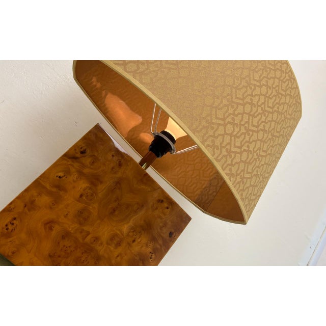 Burl Wood Table Lamp by Jean Claude Mahey, 1970s For Sale - Image 10 of 15