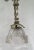 Art Nouveau Antique Late 19th Century French Ornate Silver 4 Light Chandelier With Glass Shades Stamped "P B" For Sale - Image 3 of 8