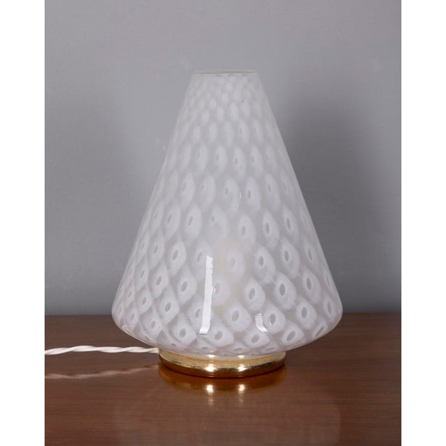 Vintage Italian Murano Glass Table Lamp, 1970s For Sale - Image 9 of 9