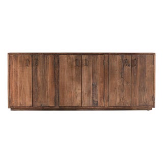 Salvaged Rustic Modern Wood Sideboard For Sale