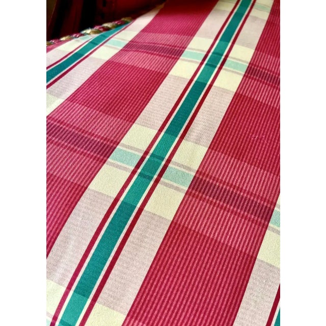 19th C. French Louis XV Style Oak Bergère in Custom Upholstery For Sale - Image 10 of 12