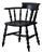 Captain's Chair in Black, c.1880 For Sale