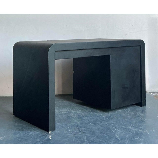 Late 20th Century Late 20th Century Vintage Contemporary Signed Karl Springer Waterfall Desk For Sale - Image 5 of 12