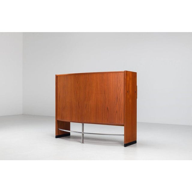 1960s Boomerang Dry Bar Set in Teak by Erik Buch for Dyrlund, Denmark, 1960, Set of 3 For Sale - Image 5 of 18