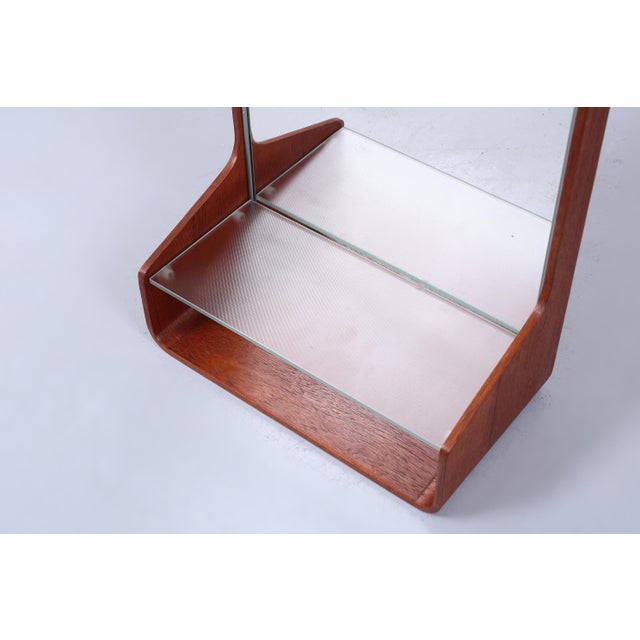 Teak Euroika Console Mirror by Friso Kramer for Auping, 1960s For Sale - Image 10 of 17