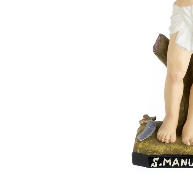 Religious Artist, Saint Manuel, 1920s, Terracotta For Sale - Image 3 of 6