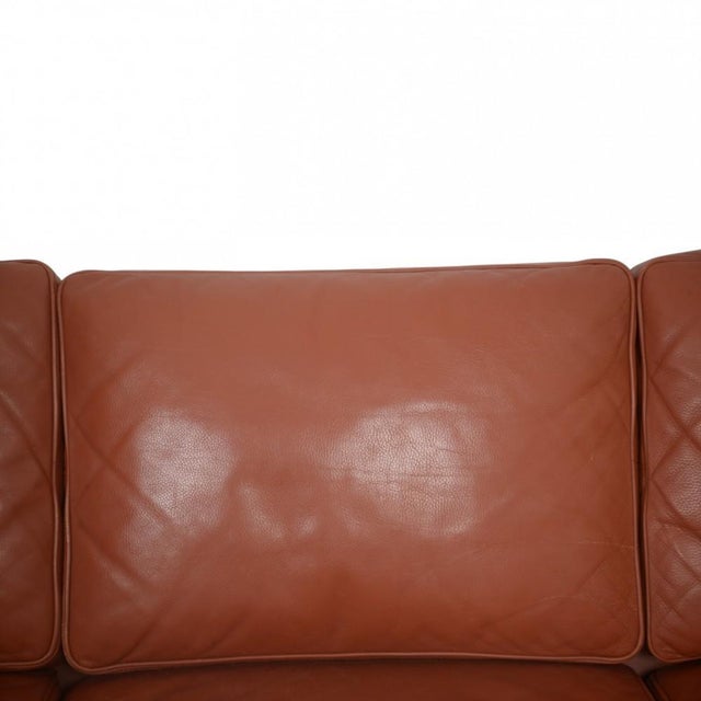 1990s 2333 Three-Seater Sofa in Cognac Leather by Børge Mogensen, 1990s For Sale - Image 5 of 18