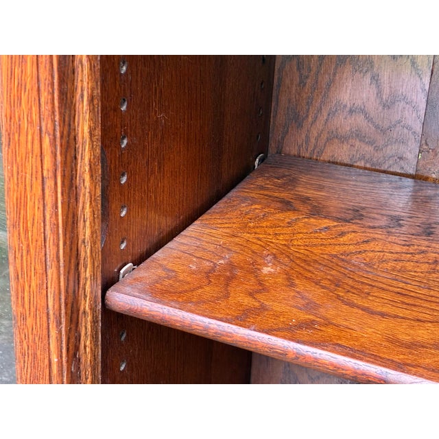 Antique Oak Danner Stacking Barrister Bookcase With Glass Doors For Sale In Boston - Image 6 of 12