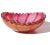Dark Pink Vintage Murano Mid Century Pink Aventurine Ribbons Gold Flecks Italian Art Glass Scalloped Rim Bowl For Sale - Image 8 of 10