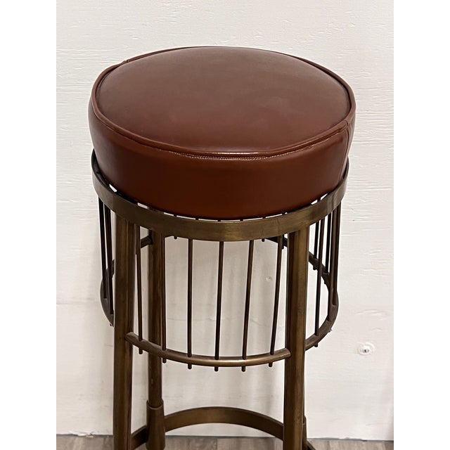 Mid-Century Modern 2 italian Vintage stools For Sale - Image 3 of 6