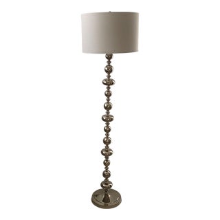 Pottery Barn Silver Bubble Free Standing Floor Lamp For Sale