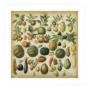 Antique 'Fruits' Archival Print