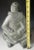Mid 20th Century +25 LBS Huge Native Inuit Hand Carved Stone Sitting Human Art Sculpture For Sale - Image 11 of 11