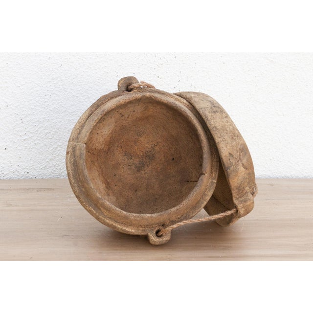Antique Bleached Wood Grain Bowl For Sale - Image 9 of 10