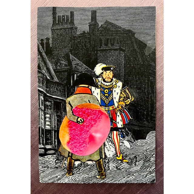 DAVID JAMES GILHOOLY (American, 1943-2013), Mixed media collage 6 x 4 inches, Hand signed and dated verso Napoleon from...