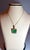 17.5 Ct Sugar Loaf Cabochon Colombian Emerald & 5.7 Ct Diamond Necklace 14KYG For Sale - Image 14 of 18