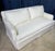 Traditional Style Sofa in White Linen Style Upholstery and Down Cushions For Sale In Philadelphia - Image 6 of 13