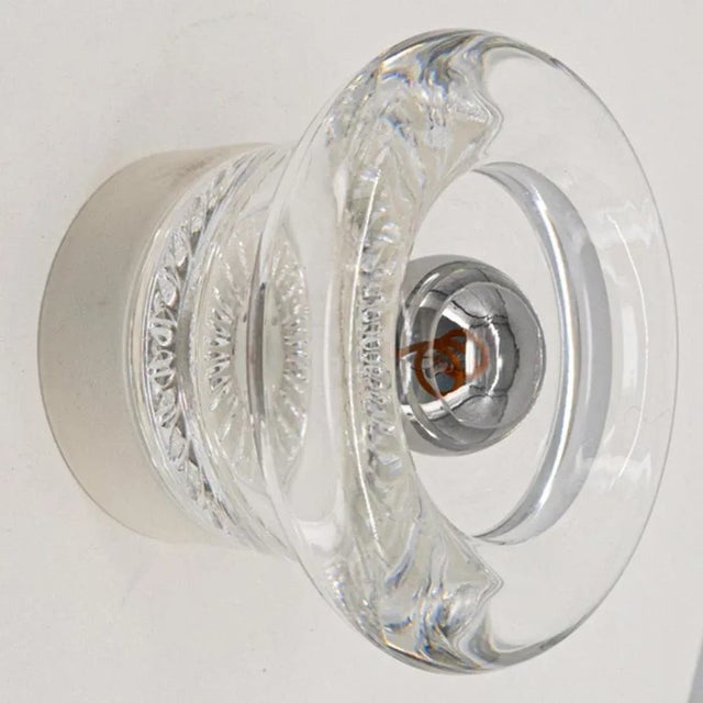 Metal Glass Wall Sconce attributed to Cosack Leuchten, 1970s For Sale - Image 7 of 16