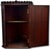 Outstanding Antique Beautifully Hand Carved Solid Mahogany Wall Hanging Corner Cabinet - Signed & Dated 1900 For Sale - Image 17 of 18