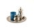 Litolff Blue Porcelain Mug and Elkington & Co Silver Plated Coffee Service, 2010s, Set of 4 For Sale - Image 4 of 16