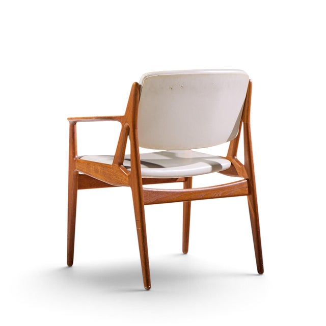 Mid 20th Century Arne Vodder for Vamo Sønderborg Ella Mid Century Danish Teak Armchair Dining Chair For Sale - Image 5 of 10