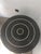 Contemporary Contemporary Custom Gray Target-Pattern Side Table For Sale - Image 3 of 8