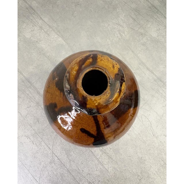 Large Antique Striped Bottle For Sale - Image 6 of 13