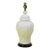 Single Faux Bamboo White Table Lamp For Sale