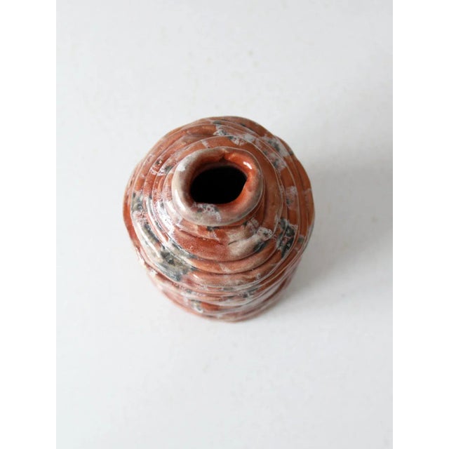 Vintage Free Form Art Vase For Sale - Image 10 of 11