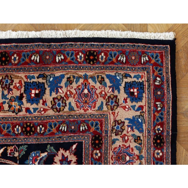 Blue Middle Easterm Takab Bidjar Rug For Sale - Image 8 of 13
