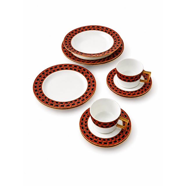 1980s 1980s Angela Cummings for Arita Japan Rare Dinnerware Set – 18Pieces For Sale - Image 5 of 12