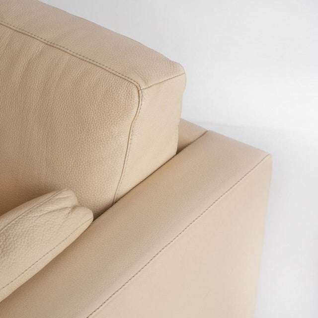 Vintage Two-Seater Sofa in Leather by Gerbet Grebot, 1990s For Sale - Image 12 of 15