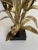 Vintage Brutalist Petite Gold Metal Flower Art on Black Stand For Sale In Los Angeles - Image 6 of 7
