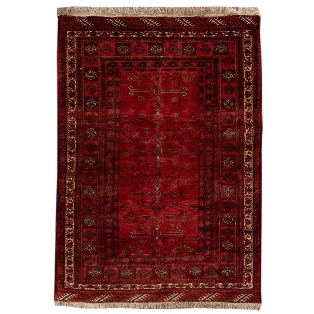 Vintage Persian Rug, 4'5" X 6'2" For Sale - Image 9 of 9
