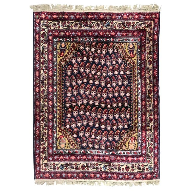 Vintage French Malayer Style Knotted Rug For Sale - Image 11 of 11