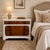 Mid 20th Century Vintage Bookmatched Flame Mahogany 3-Drawer Dresser in White With Carved Details For Sale - Image 5 of 6