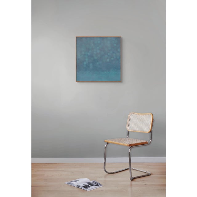 Abstract Janise Yntema "Obsidian Blue", Painting For Sale - Image 3 of 6
