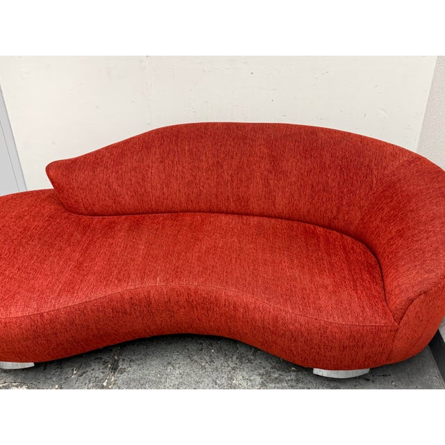 Vladimir Kagan Vladimir Kagan Style Serpentine Mambo Sofa For Sale - Image 4 of 12