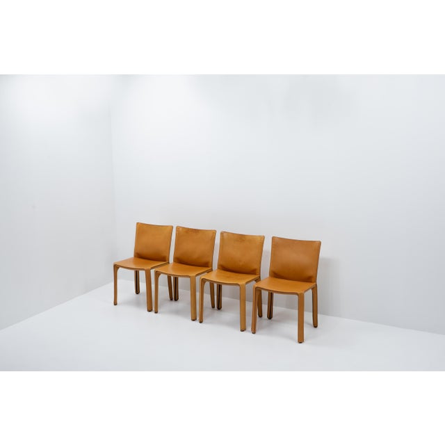 Mario Bellini designed the Cab chair for Cassina in the late 1970s. A tubular steel frame is fully enveloped in thick...