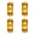 Modern Amber “Triedro” Murano Glass Wall Sconce in Venini Design - Lot of 4 For Sale
