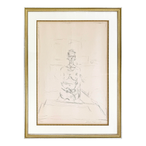 Alberto Giacometti, Nu Assis (Lust 53), Rare Hand Signed Lithograph, 1965